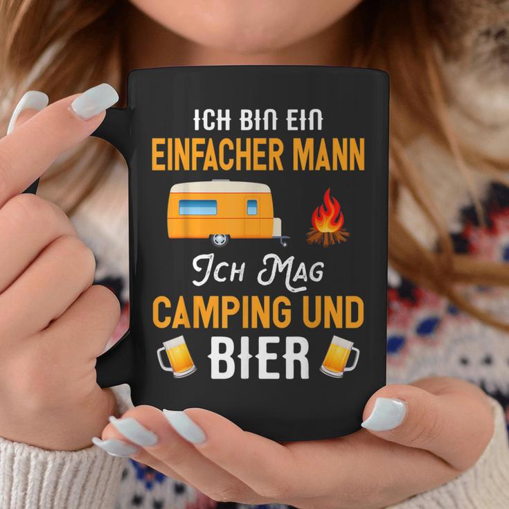 Ich Bin Ein Einfach Mann Ich Mag Camping Und Bier Tassen Lustige Geschenke