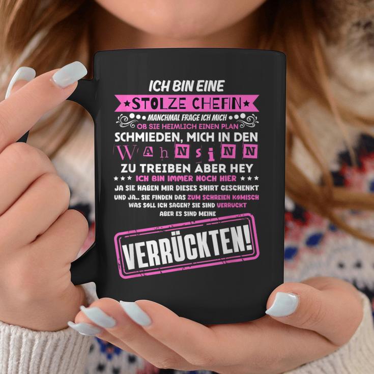 Ich Bin Eine Stolze Chefinon Einer Truppeerrückter Tassen Lustige Geschenke