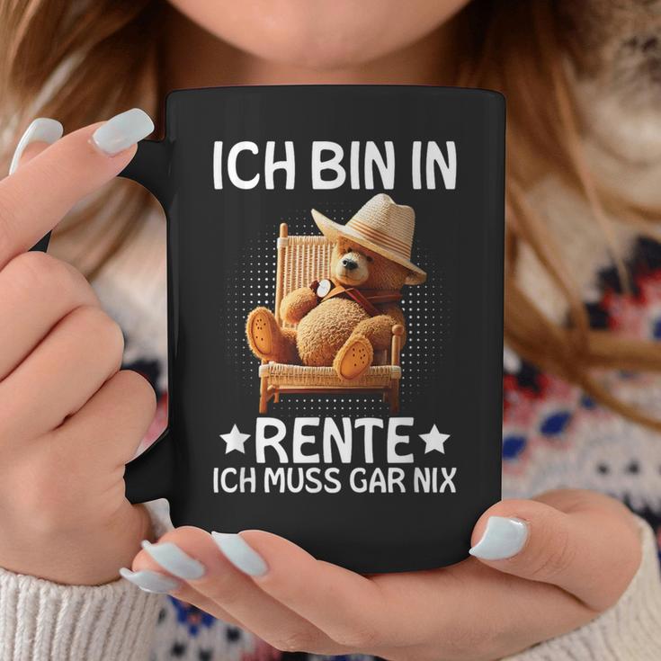 Ich Bin In Rente Ich Muss Gar Nix Bär Pensioner Tassen Lustige Geschenke