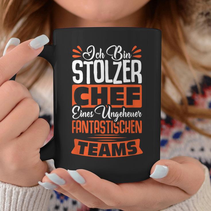 Ich Bin Stolzer Chef Einer Ungeheuer Fantastischen Teams S Tassen Lustige Geschenke