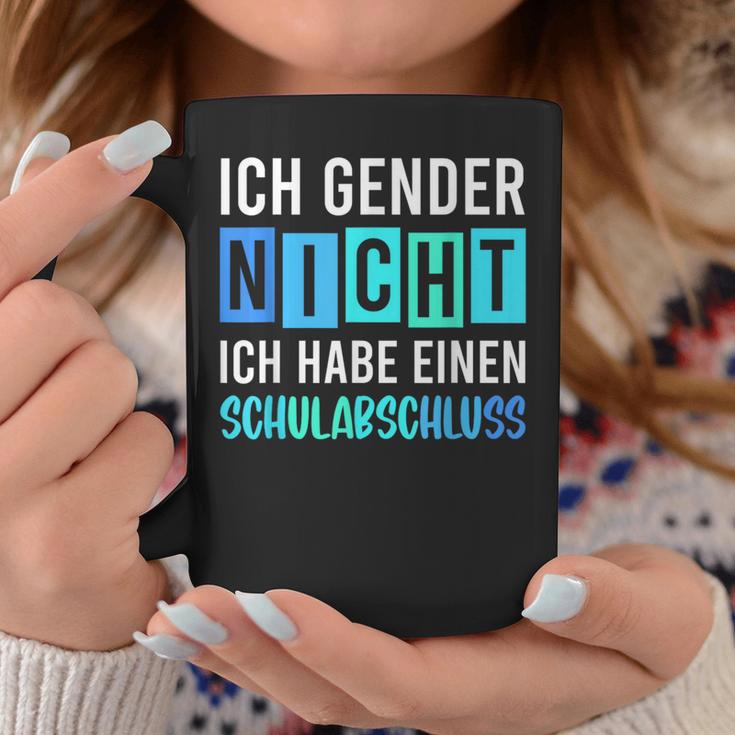 Ich Gender Nicht Ich Habe Einen Schulabschluss Blue Tassen Lustige Geschenke