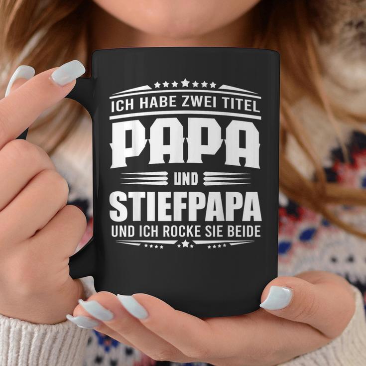 Ich Habe Zwei Titel Papa Und Steppapa Ich Rocke Sie Bote Tassen Lustige Geschenke