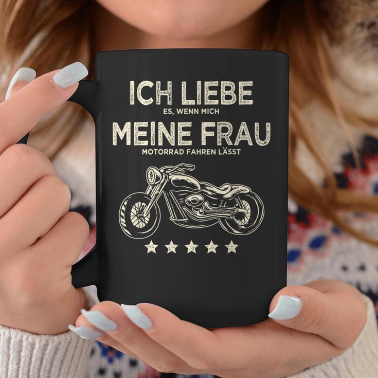 Ich Liebe Es Wenn Meine Frau Mich Motorrad Fahren Lässt Lässt Tassen Lustige Geschenke