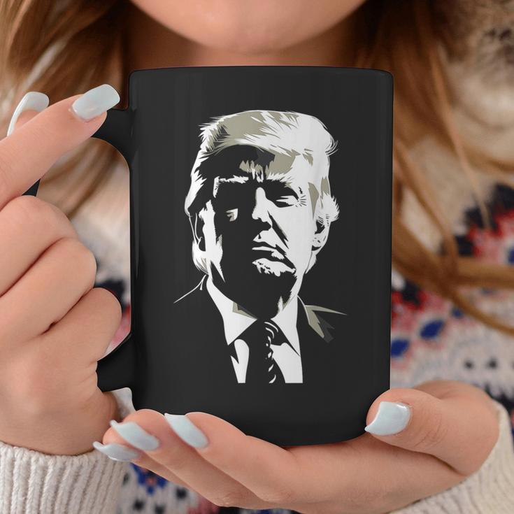 Imagen De La Cabeza Del Presidente Trump Usa 2024Otación Elección Us Maga Taza de café Regalos divertidos