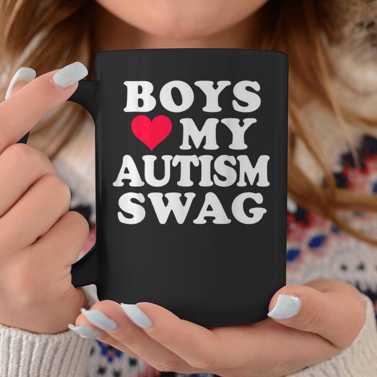 Jungen Lieben Meinen Autismus Swag Lustige Autistische Mädchen Bewusstseins-Idee Tassen Lustige Geschenke