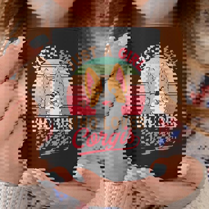 Just A Girl Who Loves Corgis Cute Corgi Dog Girl Coffee Mug Unique Gifts