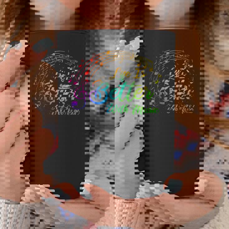Laita È Meglio Con Note Musicali N Girl Donne Musicista Tazze Regalos divertidos