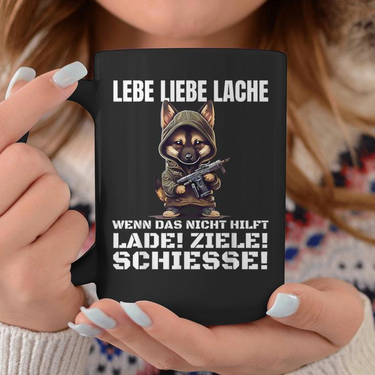 Lebe Liebe Lache Wenn Das Nicht Hilft Laden Ziele Schiesse Tassen Lustige Geschenke