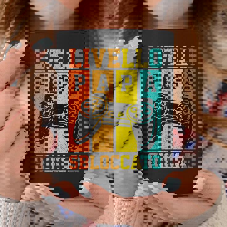Livello Nuovo Papà Sbloccato Gamerideogiochiintage Arte Tazze Regalos divertidos