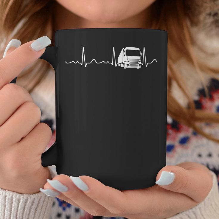 Lorry Driver Heartbeat Pulse Tassen Lustige Geschenke