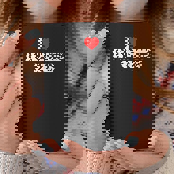 I Love Brunette Girls Tazze Regalos divertidos