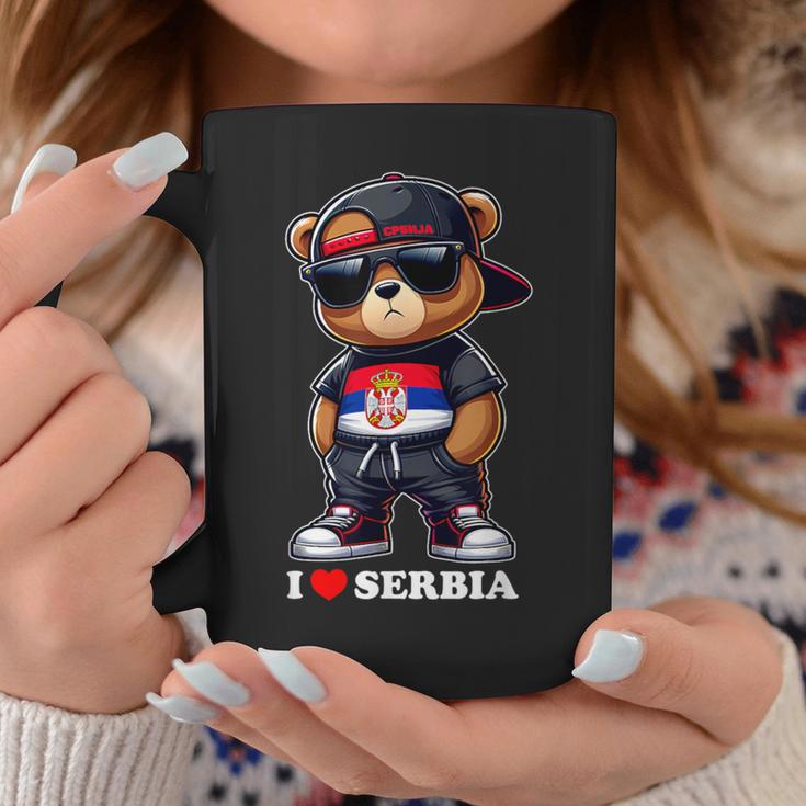 I Love Serbia Serbian Flag Teddy Bear Srbija Tassen Lustige Geschenke