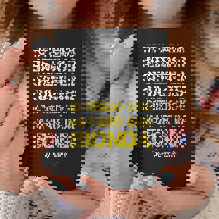 Magliette Uomo Manica Corta Birra Credo Mi Farò Una Bionda Tazze Regalos divertidos