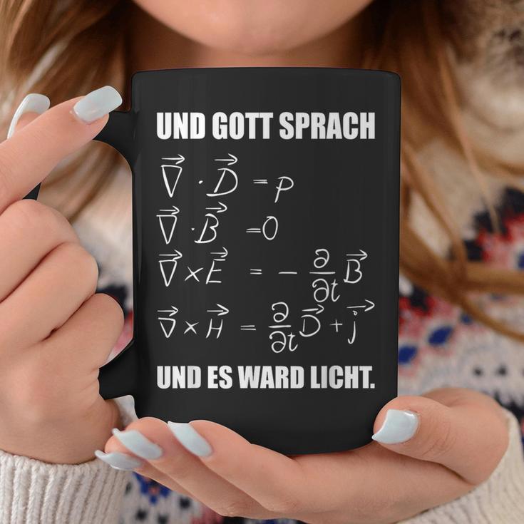 Maxwell Gott Sprach Und Es Ward Licht God Speech And Tassen Lustige Geschenke