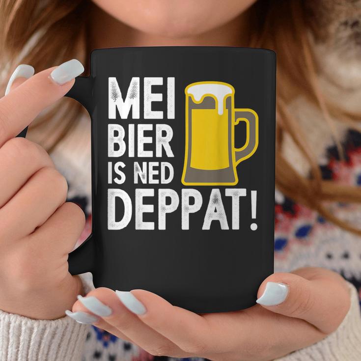 Mei Bier Is Ned Deppat Sauf Beer Drinker Saying Tassen Lustige Geschenke