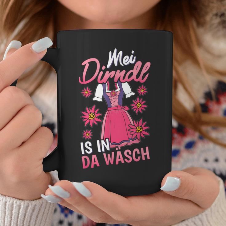 Mei Dirndl Is In Da Wäsch Edelweiss Tracht Women's S Tassen Lustige Geschenke