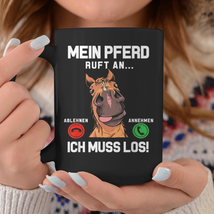 Mein Pferd Ruft An Reiterin Reiter Stall Girls' Tassen Lustige Geschenke