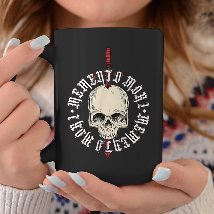 Memento Mori Lettering Skull Tassen Lustige Geschenke