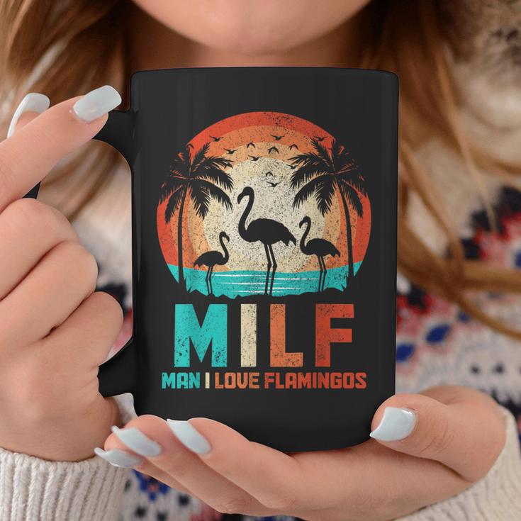 MILF Man I Love Flamingos Lustigerintage Flamingo Liebhaber Tassen Lustige Geschenke