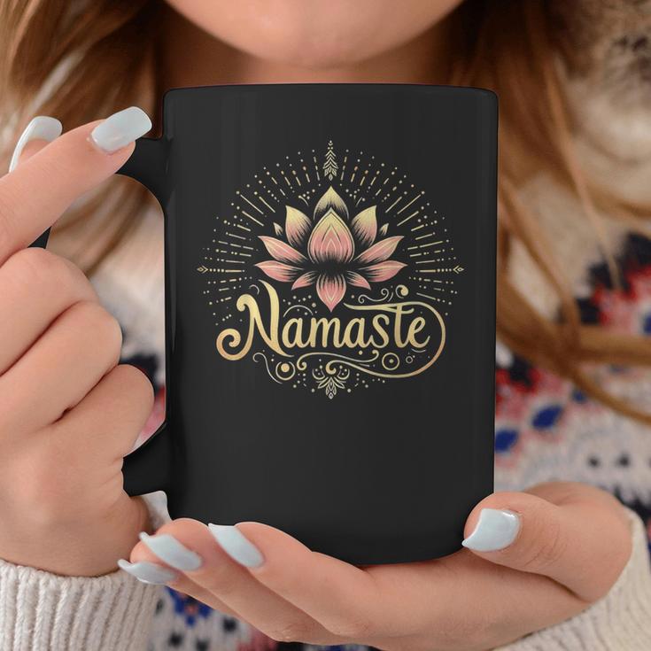 Namaste Peace & Harmonie Yoga Auf Deutsch Tassen Lustige Geschenke