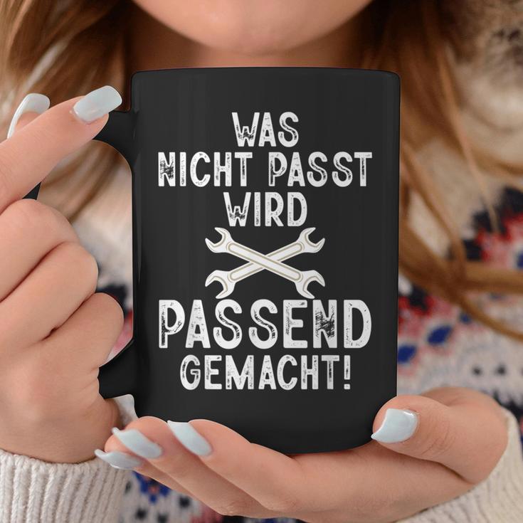 Was Nicht Passt Passend Gemacht Handwerk Handwerker Tassen Lustige Geschenke