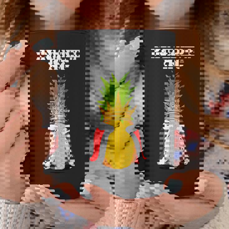 Pineapple King Camicia Da Uomo Per Amanti Dell'ananas Simpatico Ananas Tazze Regalos divertidos
