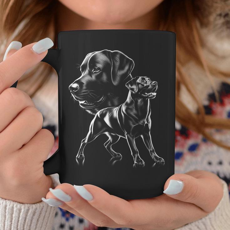 Playful Cute Labrador Dog In Photorealistic Style Tassen Lustige Geschenke