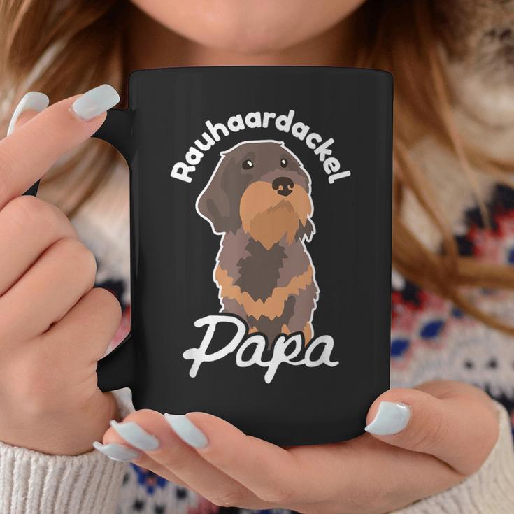 Rauhaard Dachshund Papa Dachshund Teckel Rauhaard Dachshund Tassen Lustige Geschenke