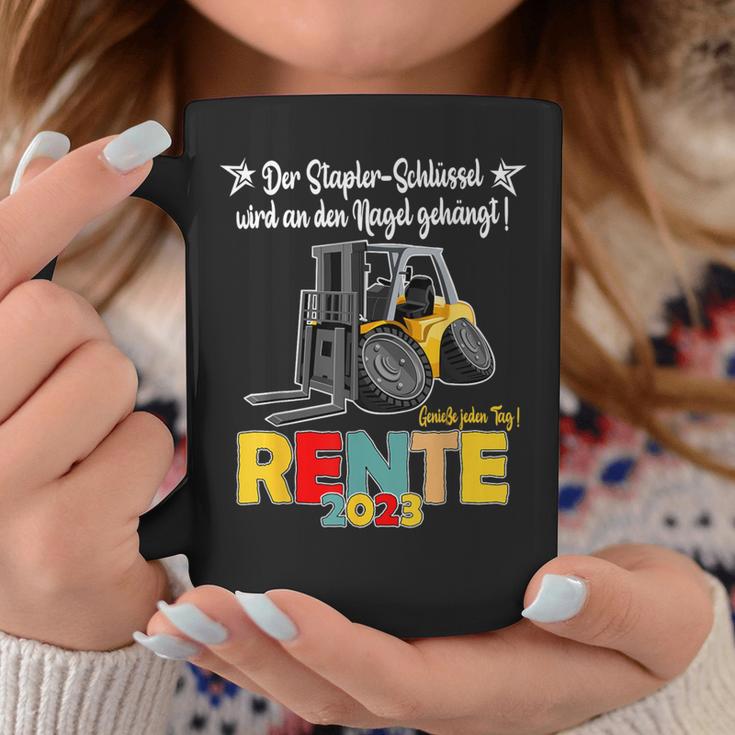 Rente Pension 2023 Forklift Tassen Lustige Geschenke