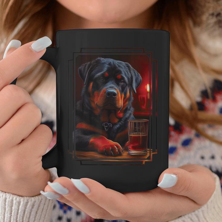 Rottweiler In Pub I Drinking Dog I Dog Bar Rottweiler Tassen Lustige Geschenke