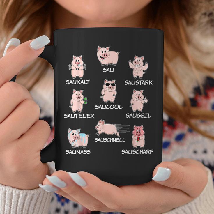 Saustark Pigs Sau Saukalt Saustark Word Game Tassen Lustige Geschenke