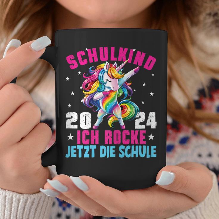 Schulkind 2024 Dabbing Unicorn I Rocke Jetzt Die Schule Tassen Lustige Geschenke