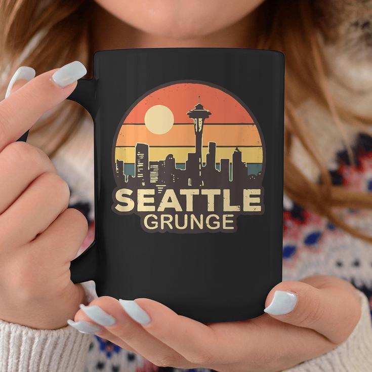 Seattle Grungeintage Skyline Tassen Lustige Geschenke