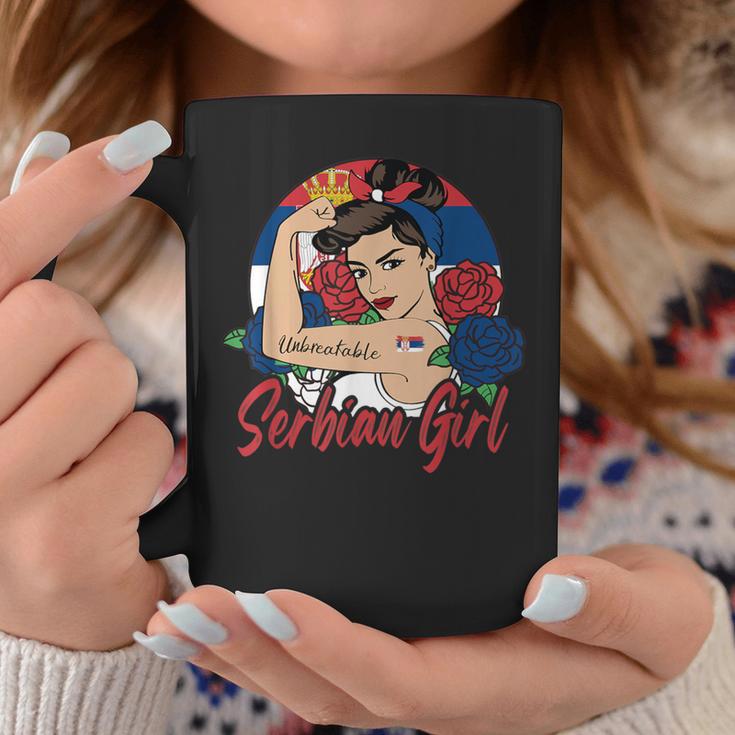 Serbian Girl Serbia Woman Serbs Flag Tassen Lustige Geschenke