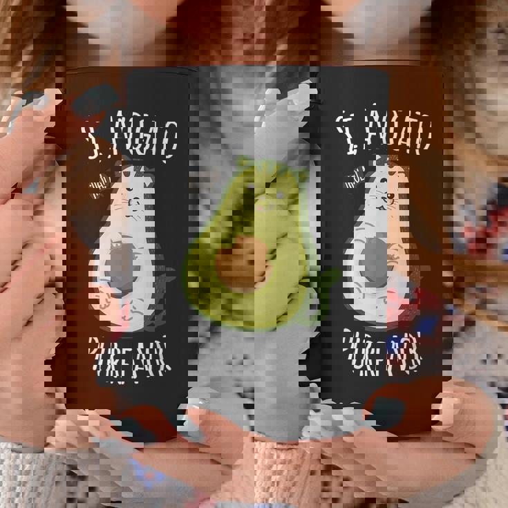 Si Avogato Purr Favor Si Avocado Por Favor Tazze Regalos divertidos