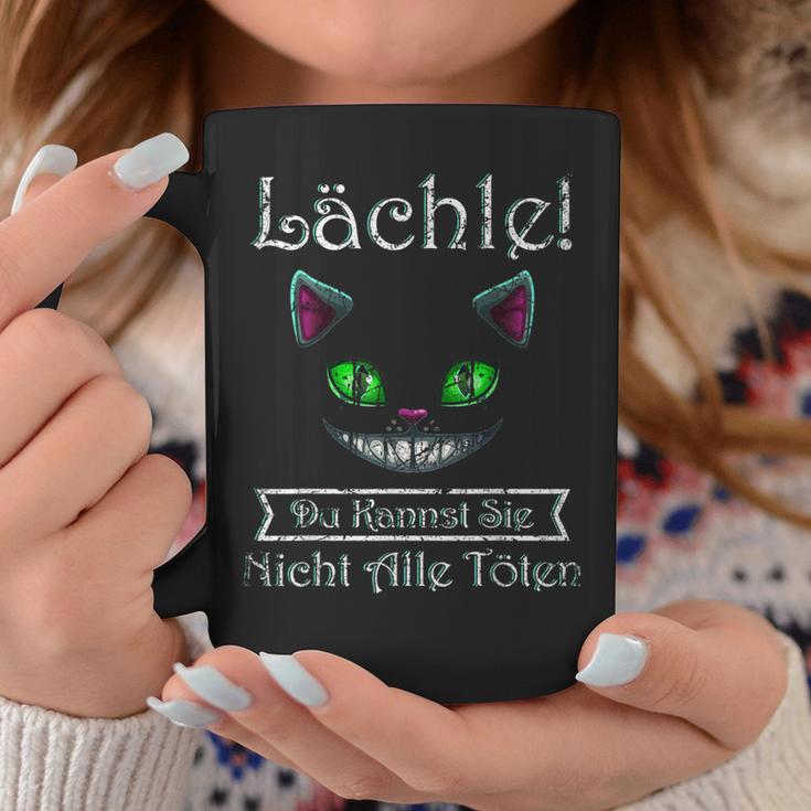 Smile Du Kannst Sie Nicht Alle Töten Cheshire Cat Tassen Lustige Geschenke