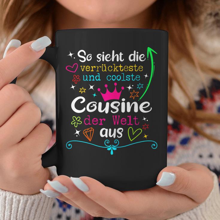 With So Ssieht Die Merrücksten Und Coolste Cousine Der Welt So Ssieht Die Madster's Tassen Lustige Geschenke