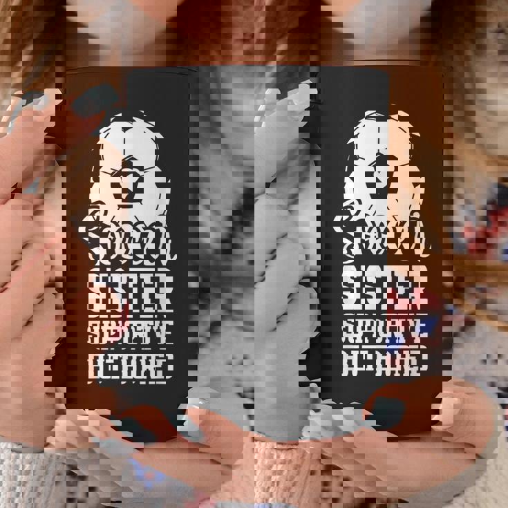 Soccer Sister Supportive But Bored Soccer Player's Sister Coffee Mug Personalized Gifts