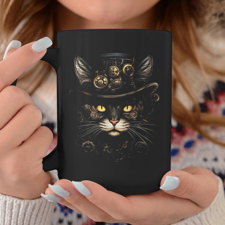 Steampunk Cat Tassen Lustige Geschenke