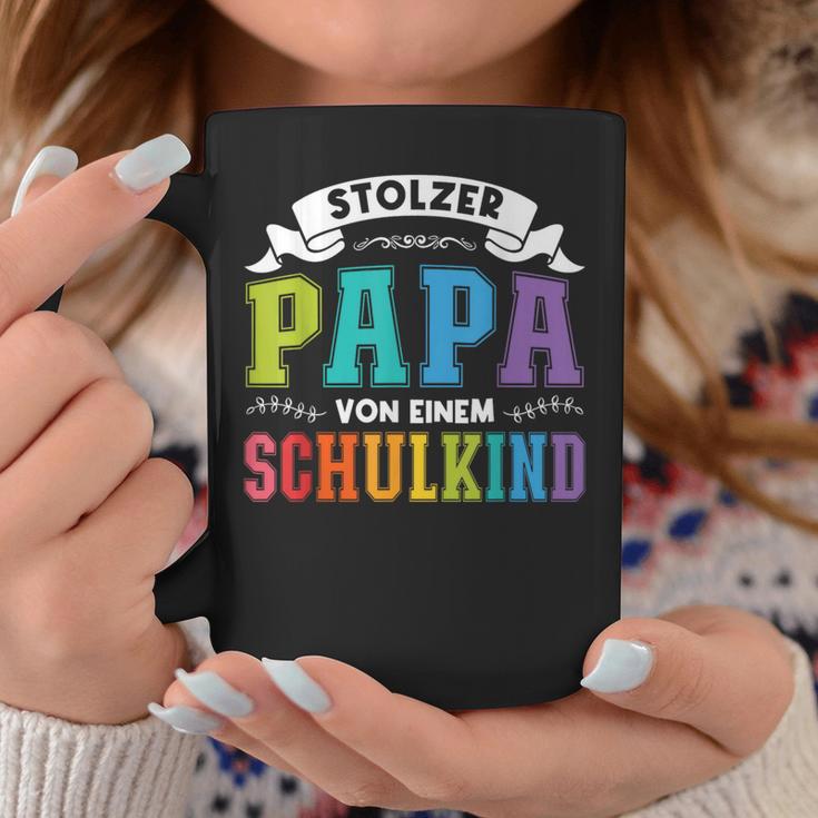 Stolzer Papaon Einem Schulkind First Day Of School Tassen Lustige Geschenke