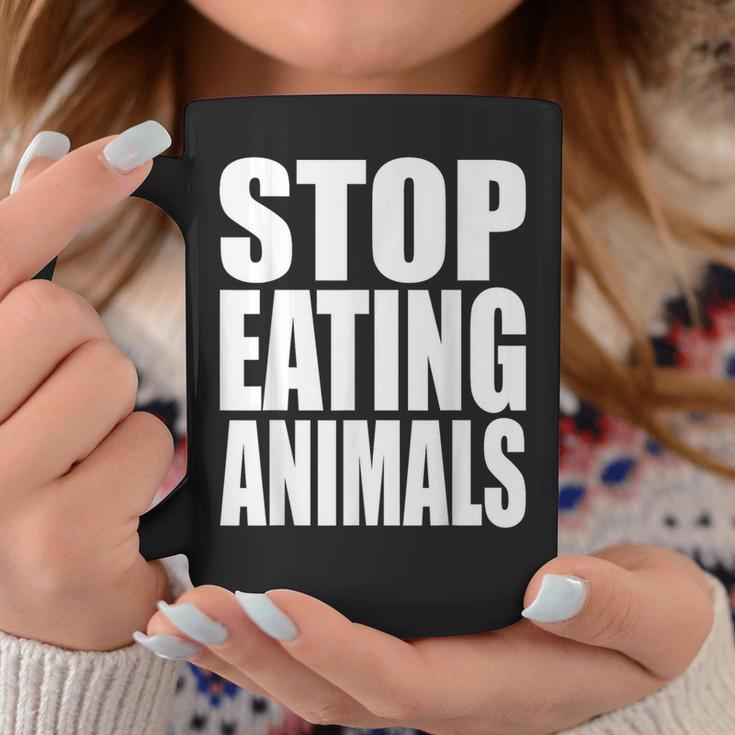 Stop Eating Animalseganegetarier Tierwohl Tassen Lustige Geschenke