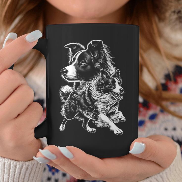 Super Cute Border Collie Cool Portrait On Chest Tassen Lustige Geschenke