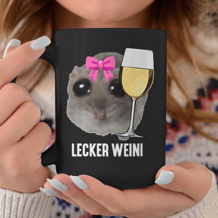 Tasty Weini X Sad Hamster Girl Meme Wine Wine Tassen Lustige Geschenke