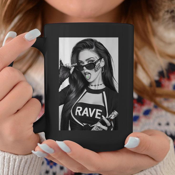 Techno Girl Rave Festival Techno Tassen Lustige Geschenke