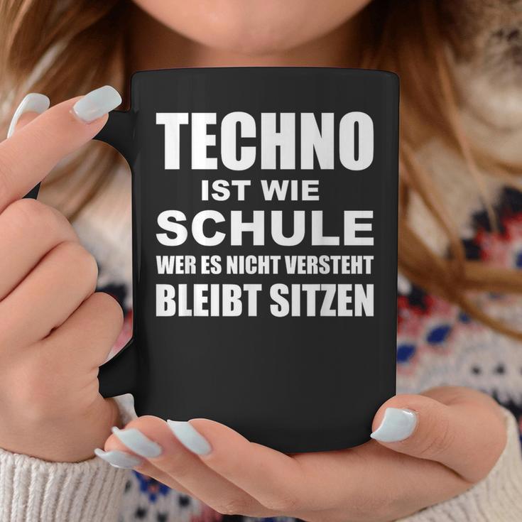 Techno Ist Wie Schule Rave Tassen Lustige Geschenke