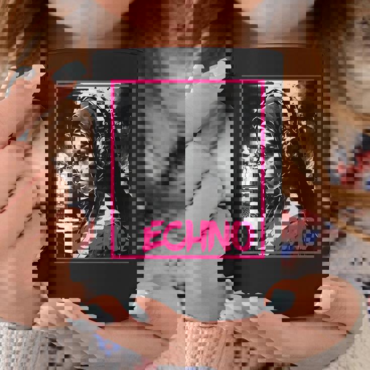 Technoaporwave Suora Cristiano Dio Musica Cuffie Rave Tazze Regalos divertidos