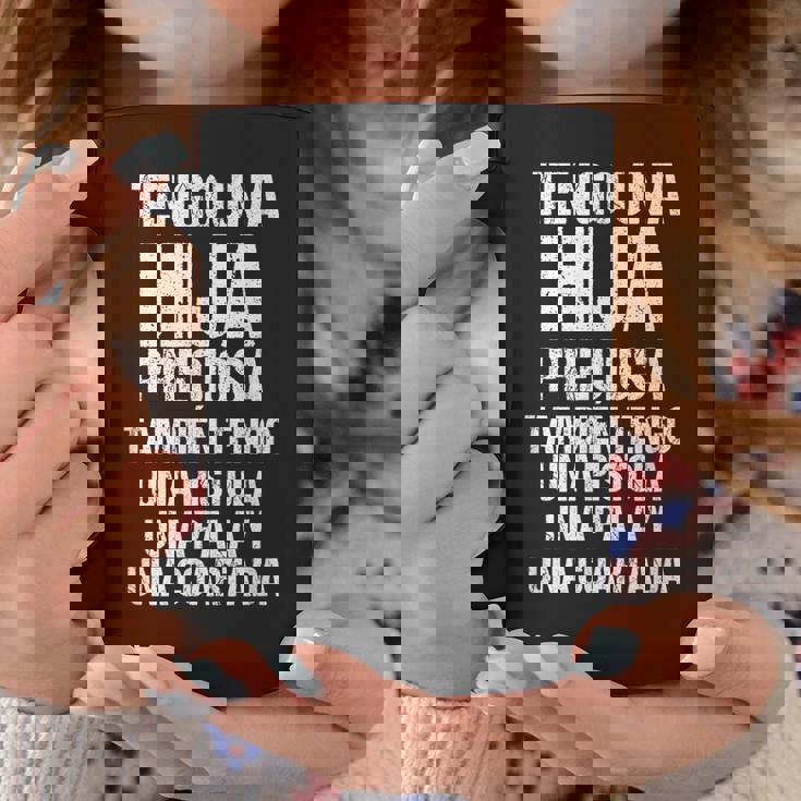 Tengo Una Hija Preciosa También Tengo Una Pistola Taza de café Regalos divertidos