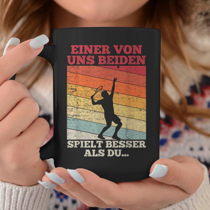 Tennis Einon Uns Beiden Spielt Besser Als Du Tassen Lustige Geschenke