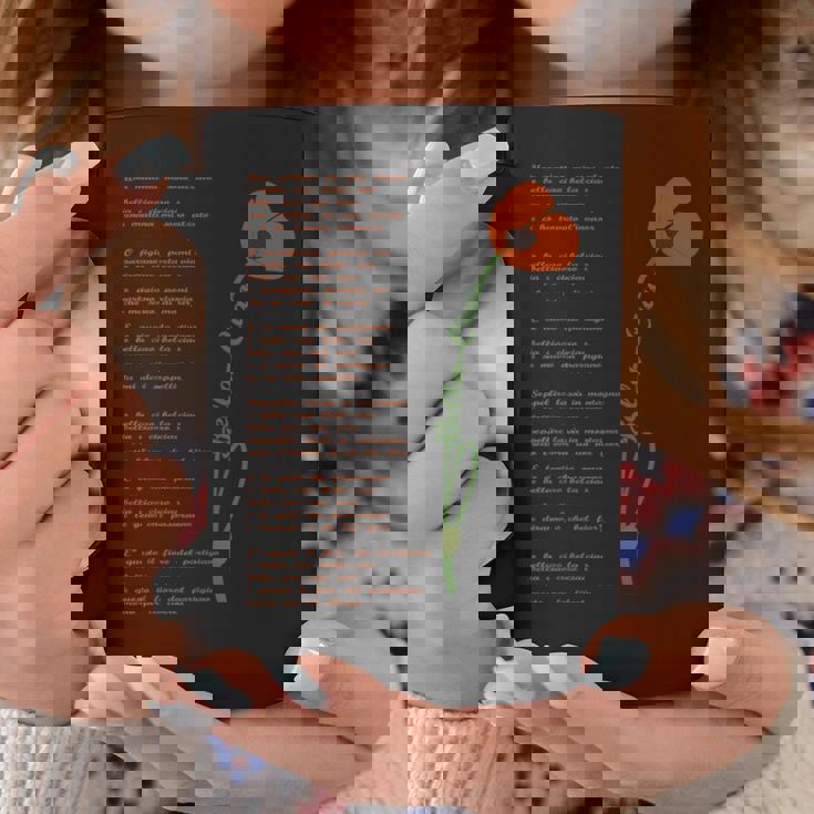 Testo Canzone Bella Ciao Papavero Resistenza Partigiano Tazze Regalos divertidos