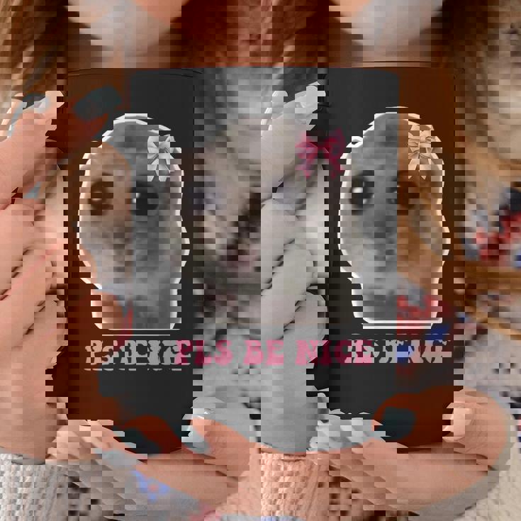 Trauriger Hamster Schüchtern Meme Please Be Nice Sad Hamster Tazze Regalos divertidos